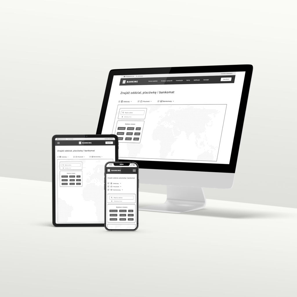 Banking App Mockup - Portfolio Iwona Gałązka